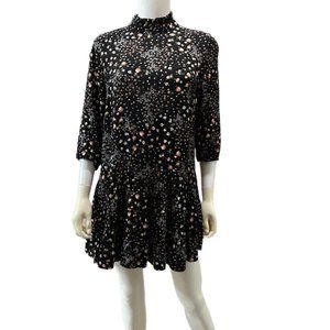 Forever 21 Women’s Size XL 12/14 Ditzy Floral 3/4 Sleeve Boho Tiered Dress